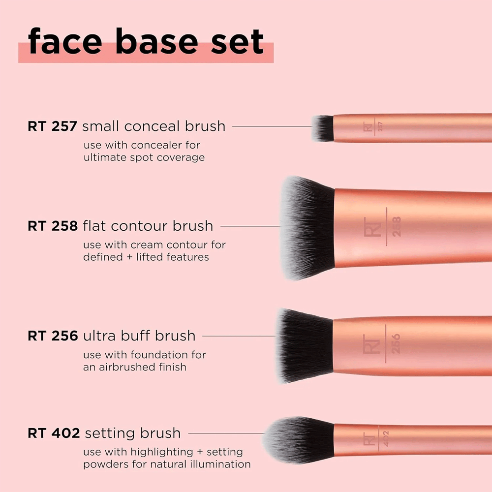 Real Techniques- Face Base Makeup Brush Set