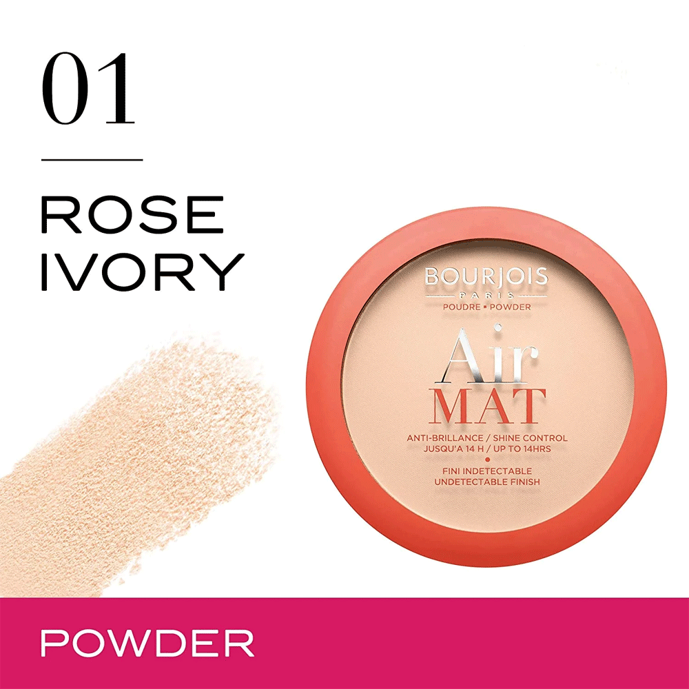 Bourjois Air Mat Compact Powder 01 Rose Ivory