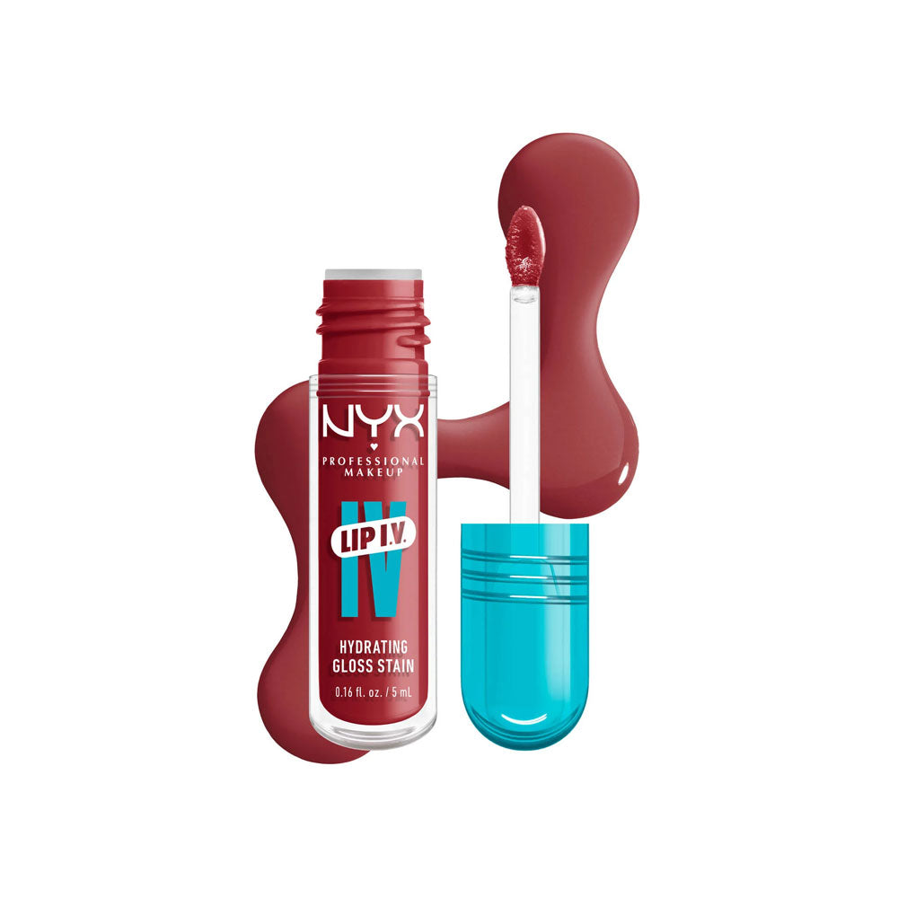 NYX- Lip I.V. Hydrating Lip Gloss Stain- 07 Bubblegum Burst