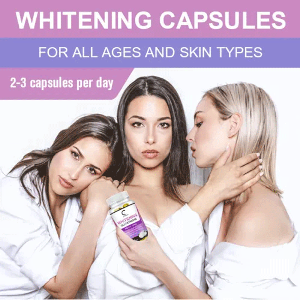 Glutathione Capsules Anti-Aging Skin Whitening Pills Fat Burner Weight Loss