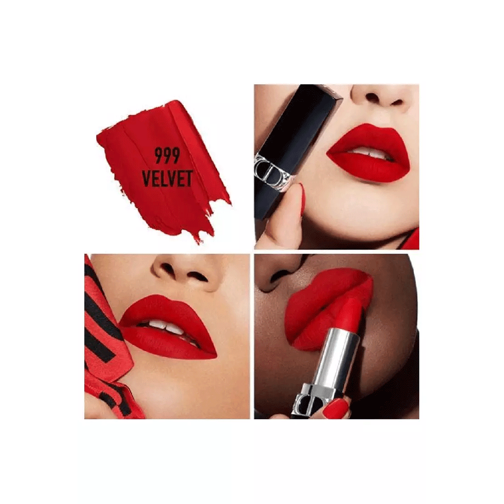 Dior Rouge 999 Velvet Red Lipstick - Mini Travel Size