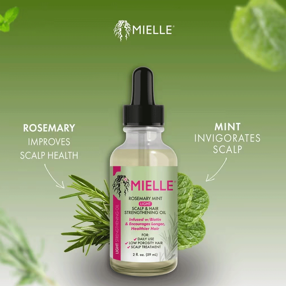 Mielle Organics Rosemary Mint Light Scalp & Hair Strengthening Oil 59ml