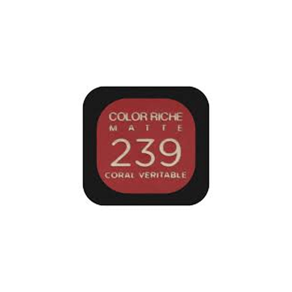 L'Oreal Paris Color Riche Matte Lipstick, 239 Coral Veritable