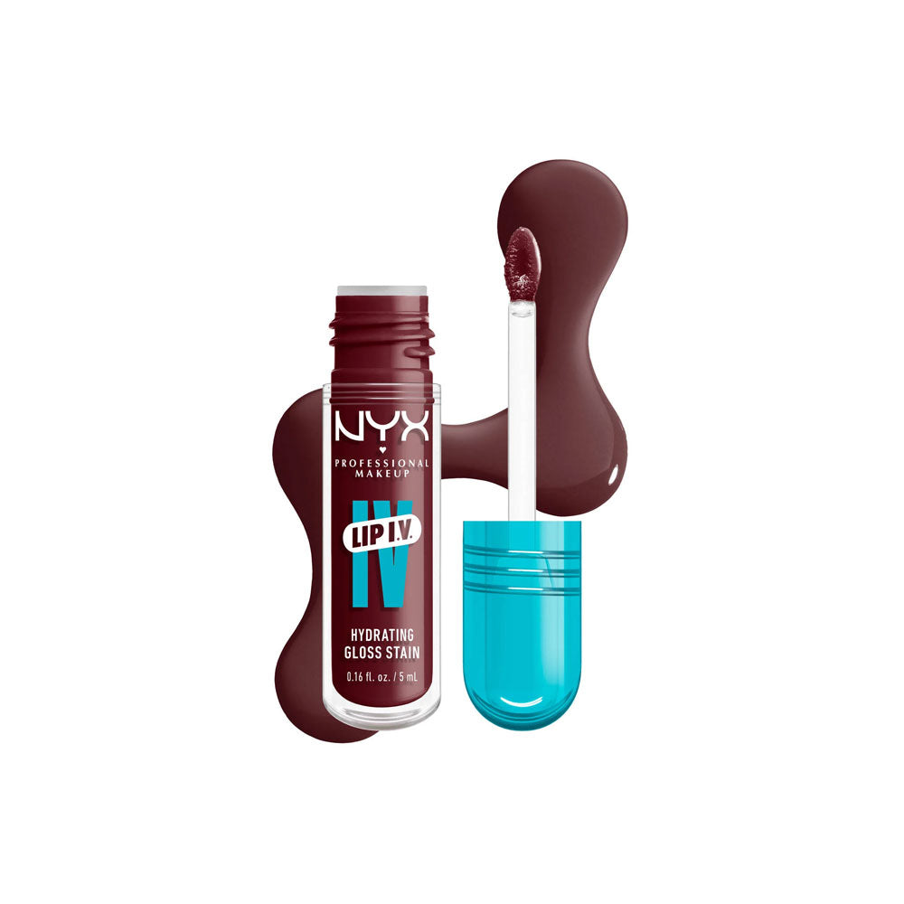 NYX- Lip I.V. Hydrating Lip Gloss Stain- 14 Mauve N Miost