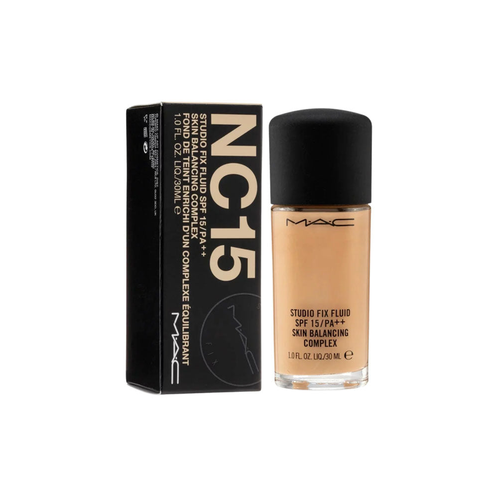 Mac Studio Fix Fluid SPF 15 24HR Matte Foundation + Oil Control-NC15