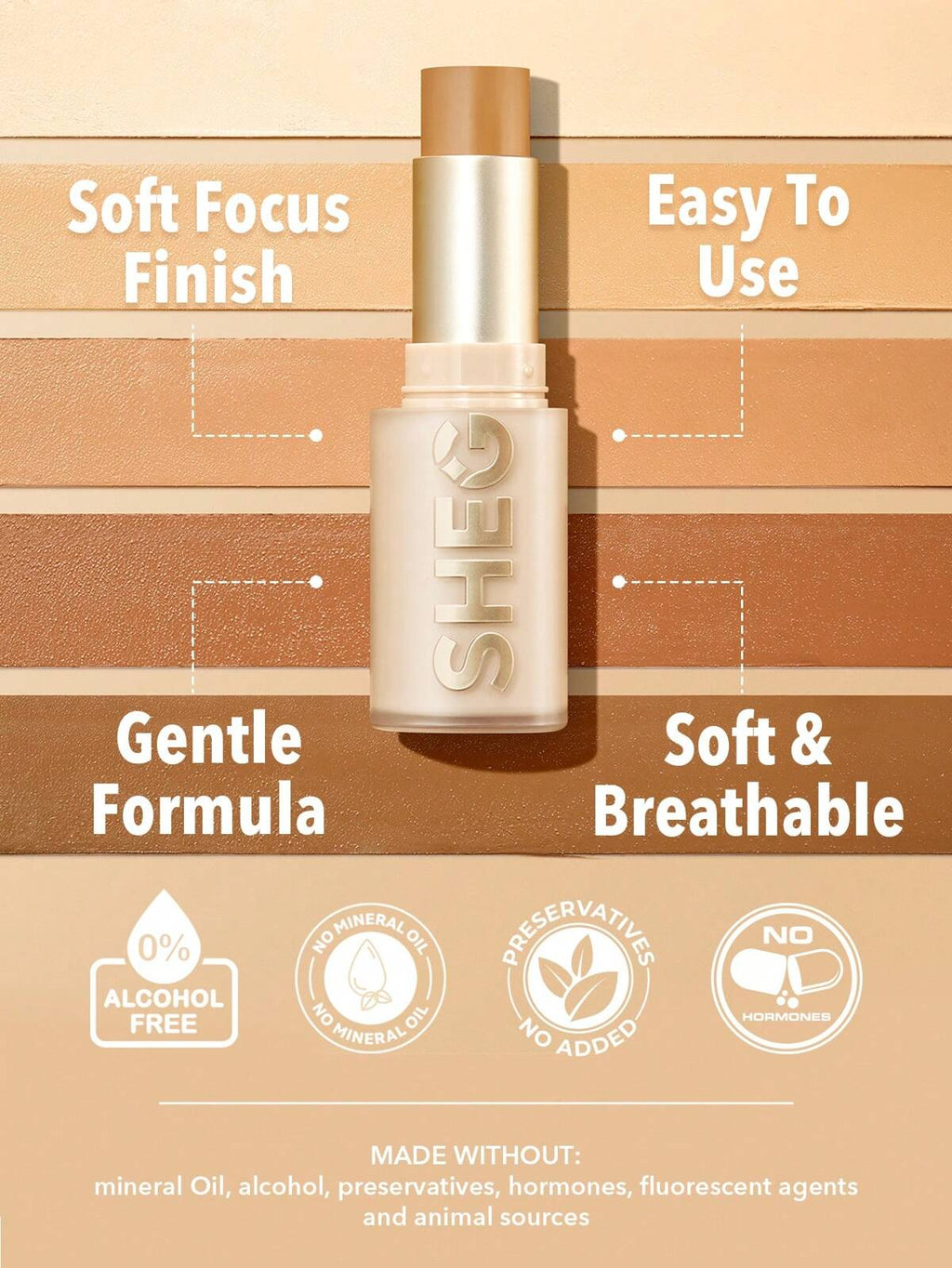 Sheglam Skin Magnet High Coverage Foundation Stick-Fair
