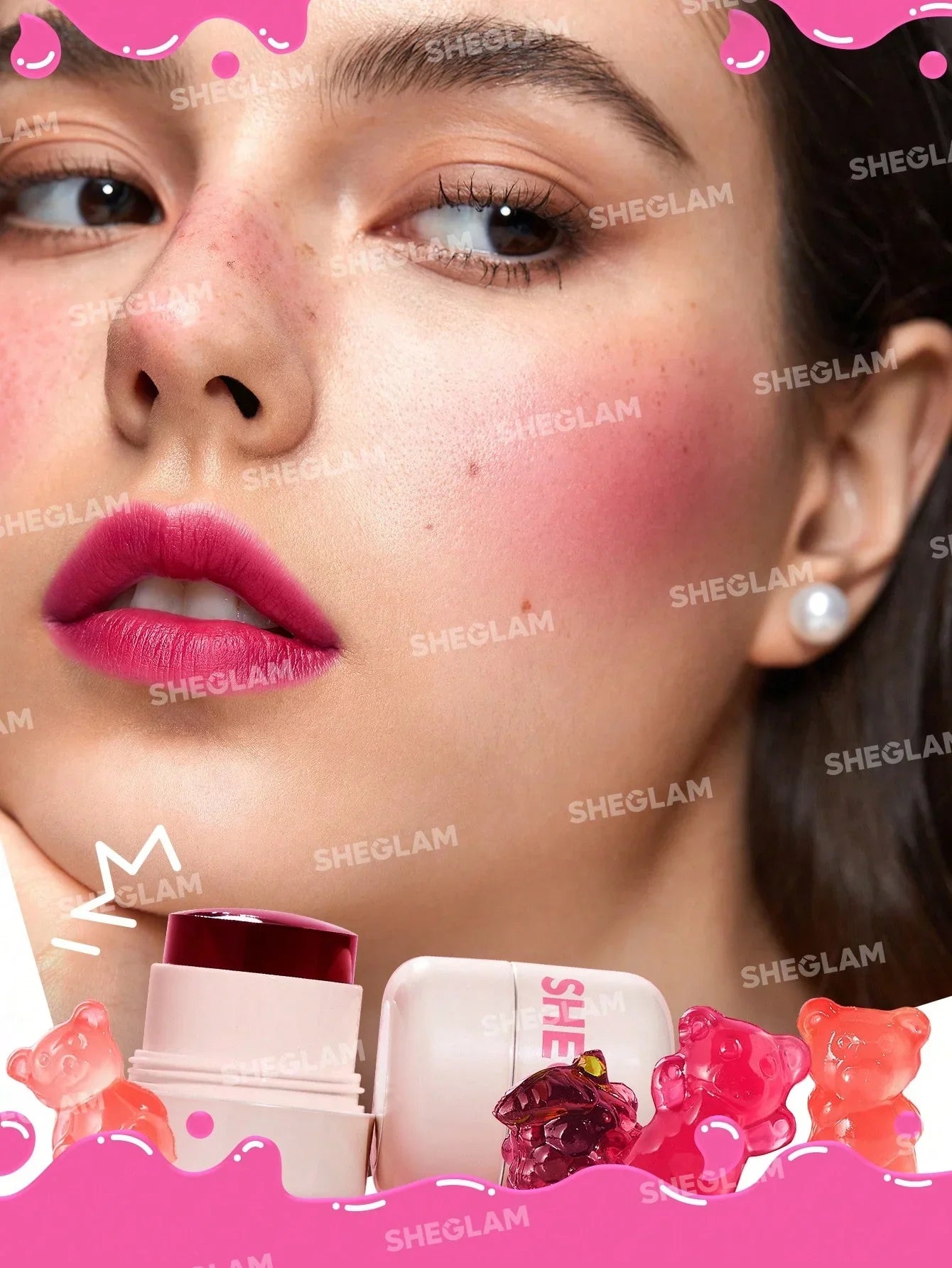 Sheglam- Jelly- Licious Hydrating Lip & Blush Tint- Coucou