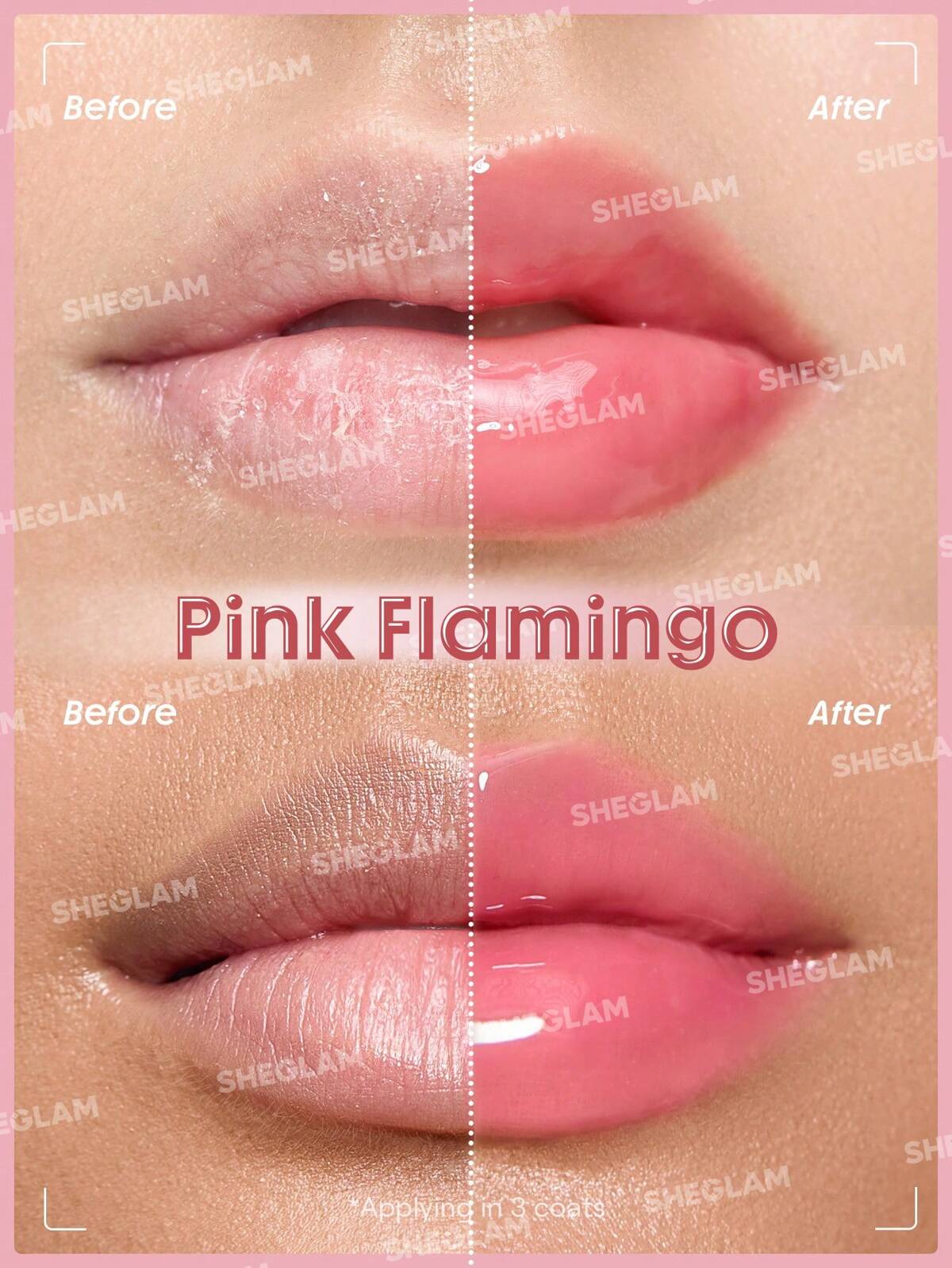 SHEGLAM Booster Shine Plumping Lip Gloss-Pink Flamingo -
