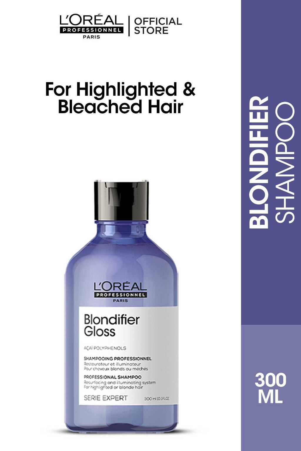 Loreal Professionnel Serie Expert Blondifier  Gloss Shampoo -300ML
