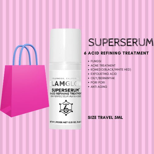 GlamGlow Superserum 6-Acid Refining Treatment Serum 5ml