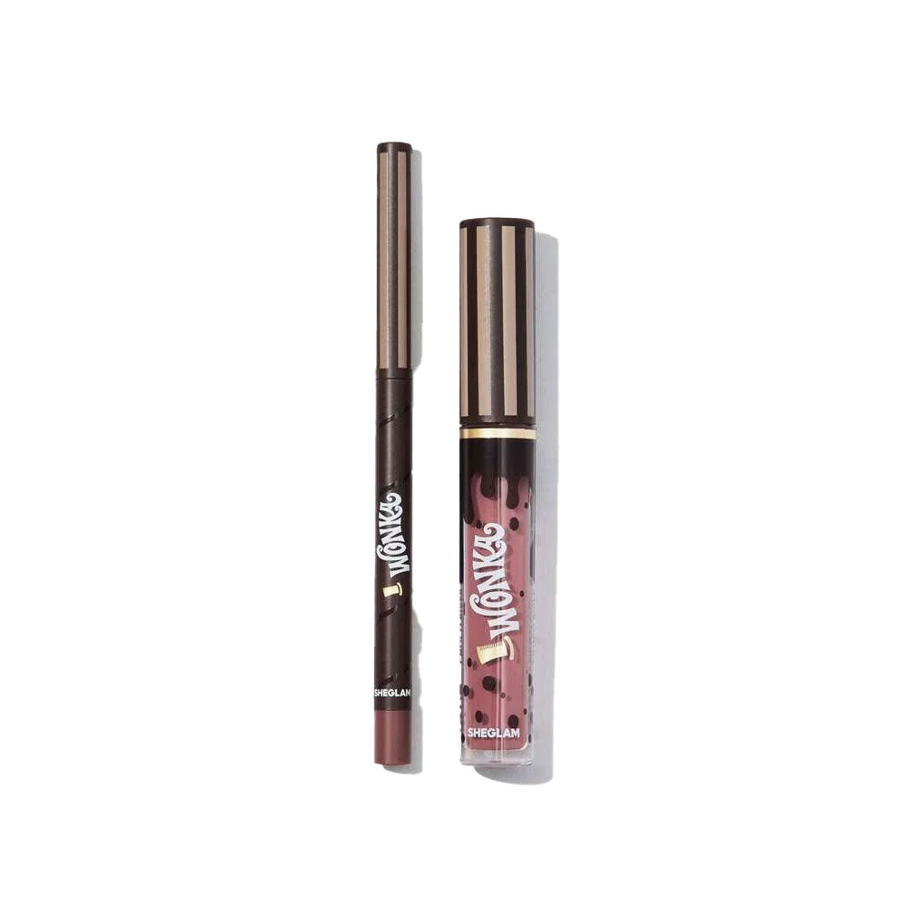 SHEGLAM  Willy Wonka Cocoa Kiss Lip Duo - Hot Fudeg