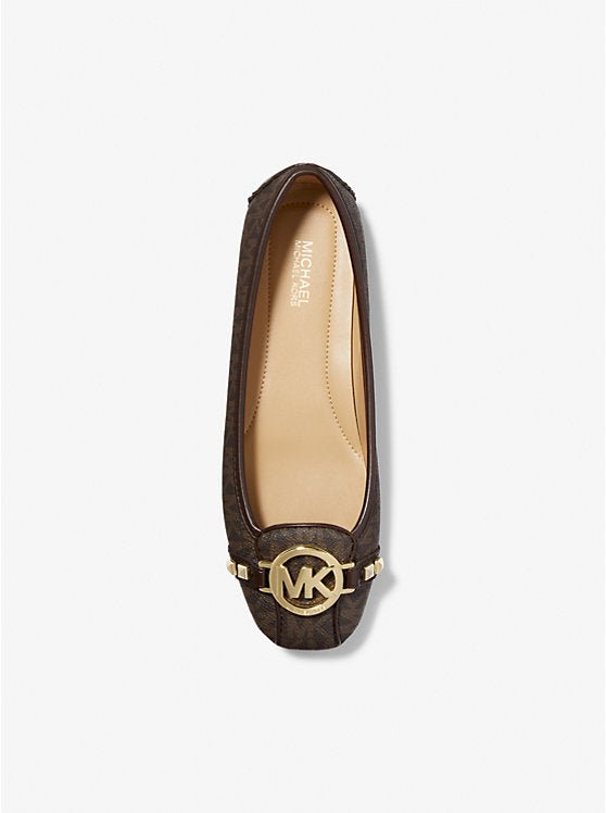 Michael Kors Fulton Studded Logo Moccasin US 8 Brown