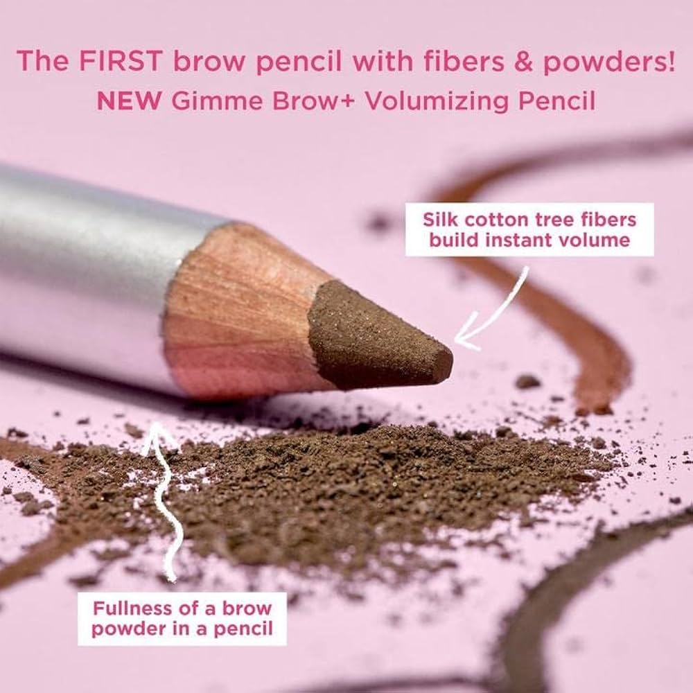benefit Gimme Brow + Volumizing Pencil 4 Warm Deep Brown