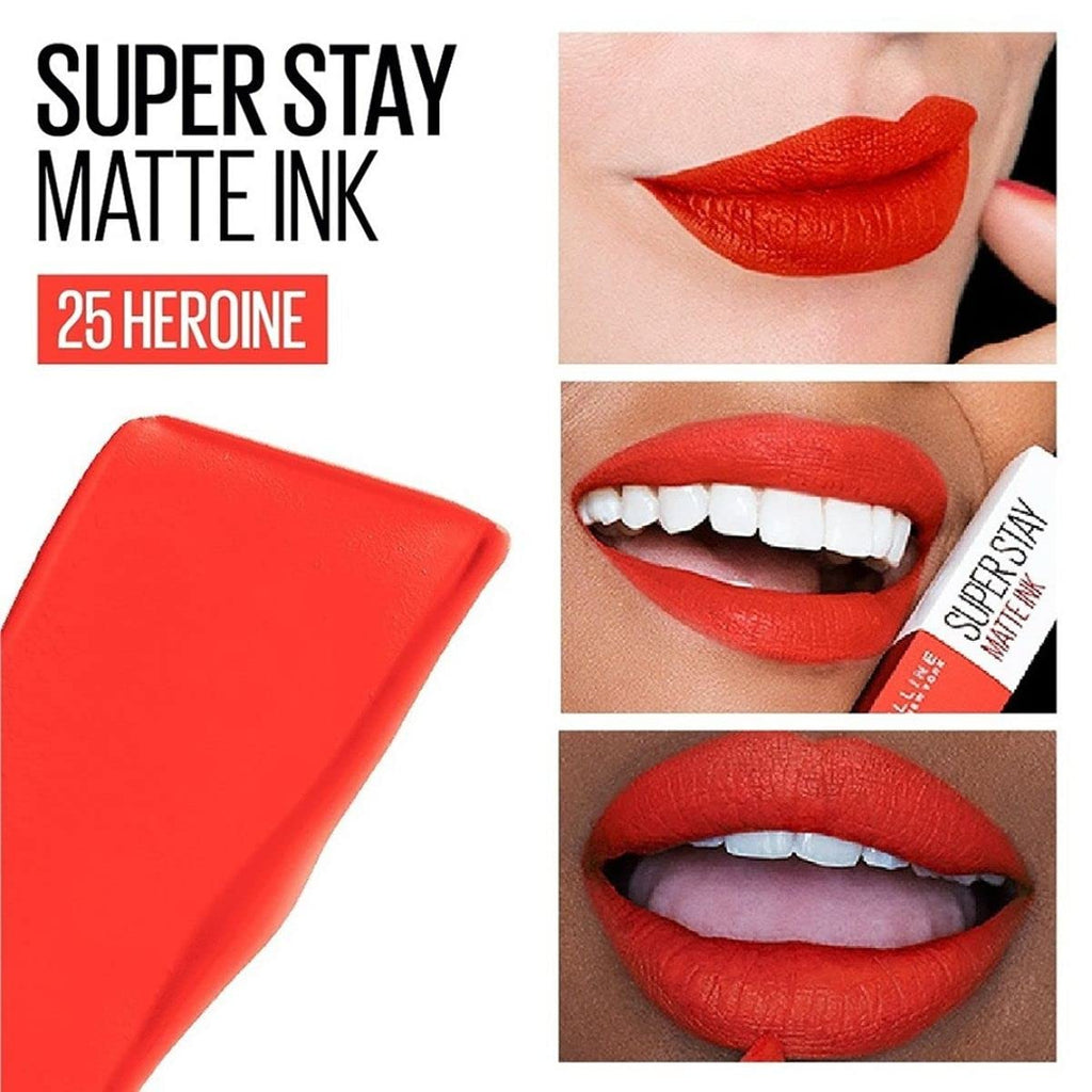 Maybelline Superstay Matte Ink Liquid Lipstick - 25 Heroine