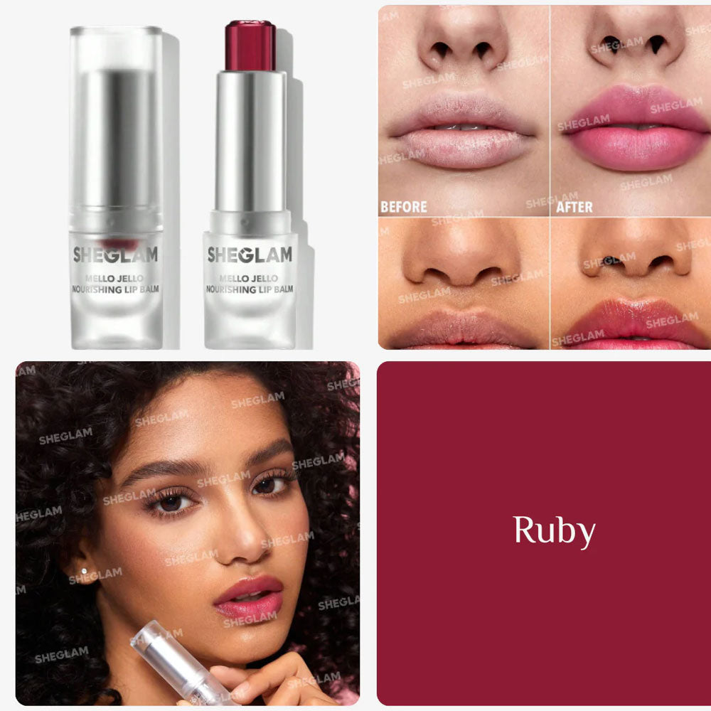 SHEGLAM Mello Jello Nourishing Lip Balm - Ruby