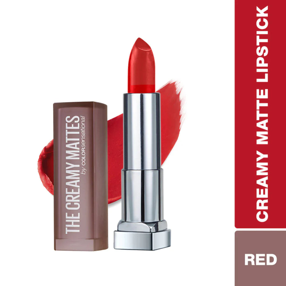 Maybelline - Color Sensational Creamy Matte Lipstick - 640 Red Libration