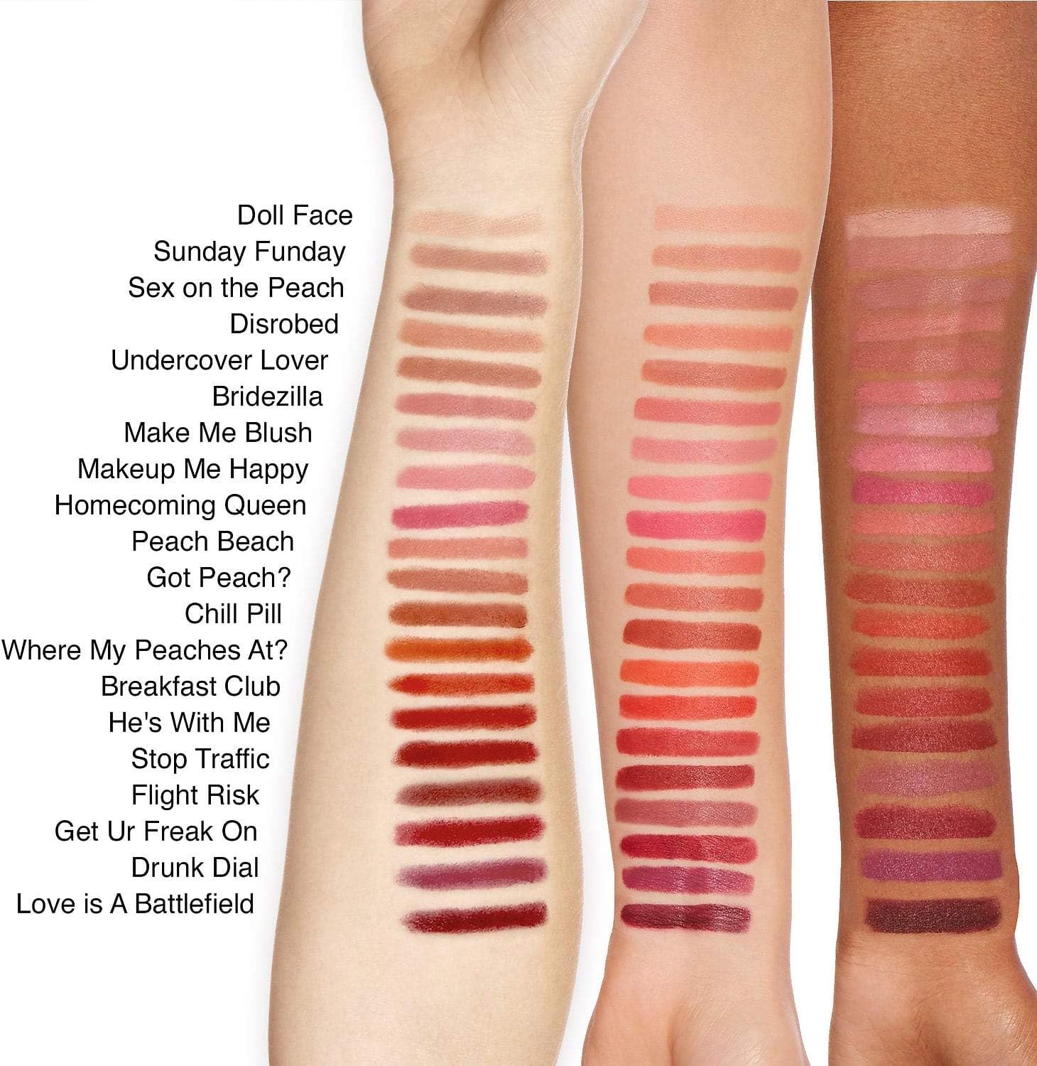 TOO FACED Peach Kiss Moisture Matte Long Wear Lipstick (Get Ur Freak On)