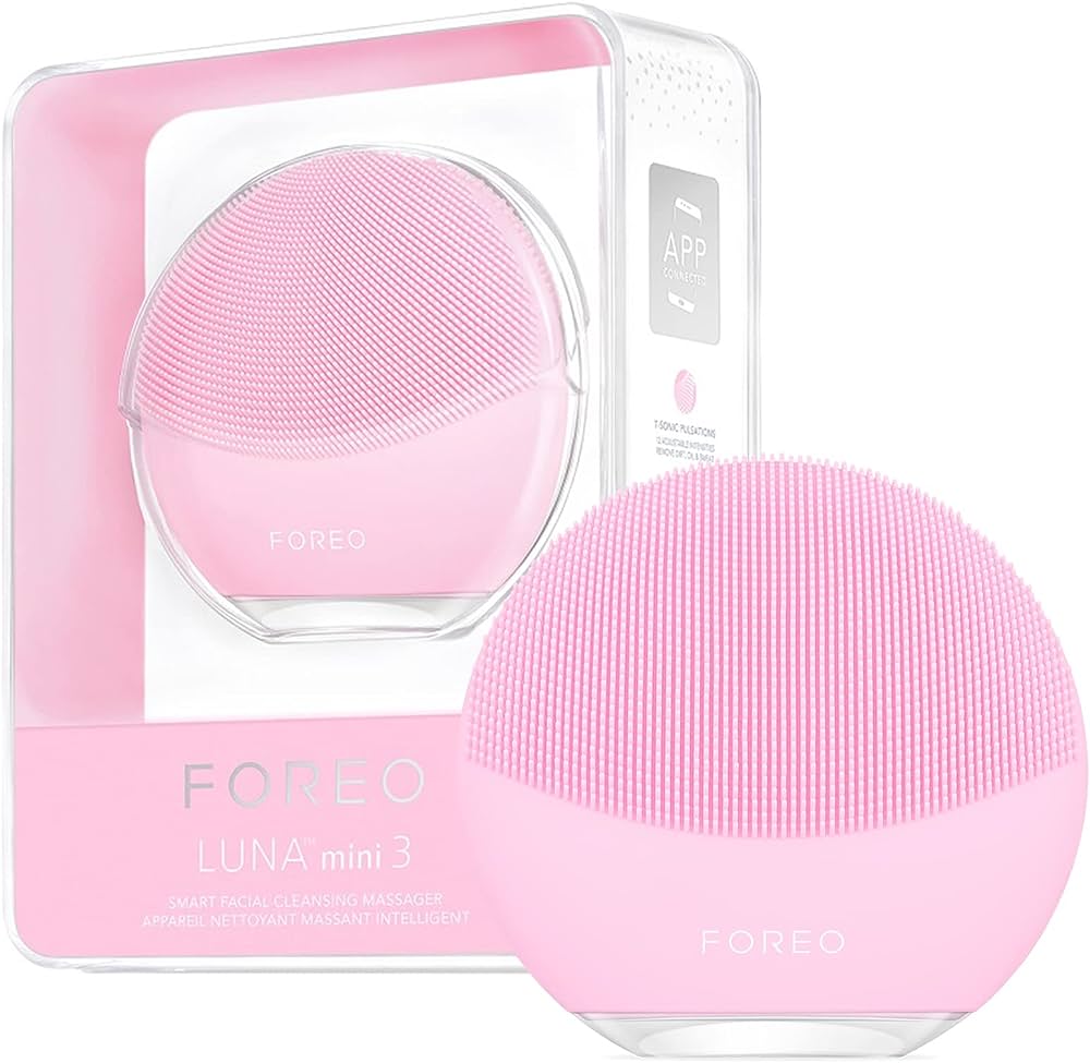 FOREO LUNA mini 3 Smart Facial Cleansing Massager Pearl Pink