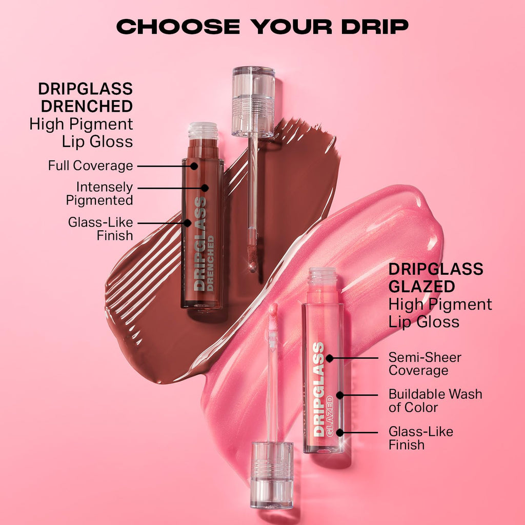 Morphe Dripglass Glazed High Shine Lip Gloss - Pink Mirror
