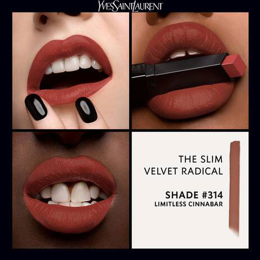 Yves Saint Laurent Rouge Pur Couture Slim Velvet Radical - 314 Limitless Cinnabar