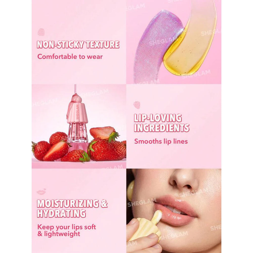 Sheglam  Jelly Wow Hydrating Lip Oil - Berry Involved