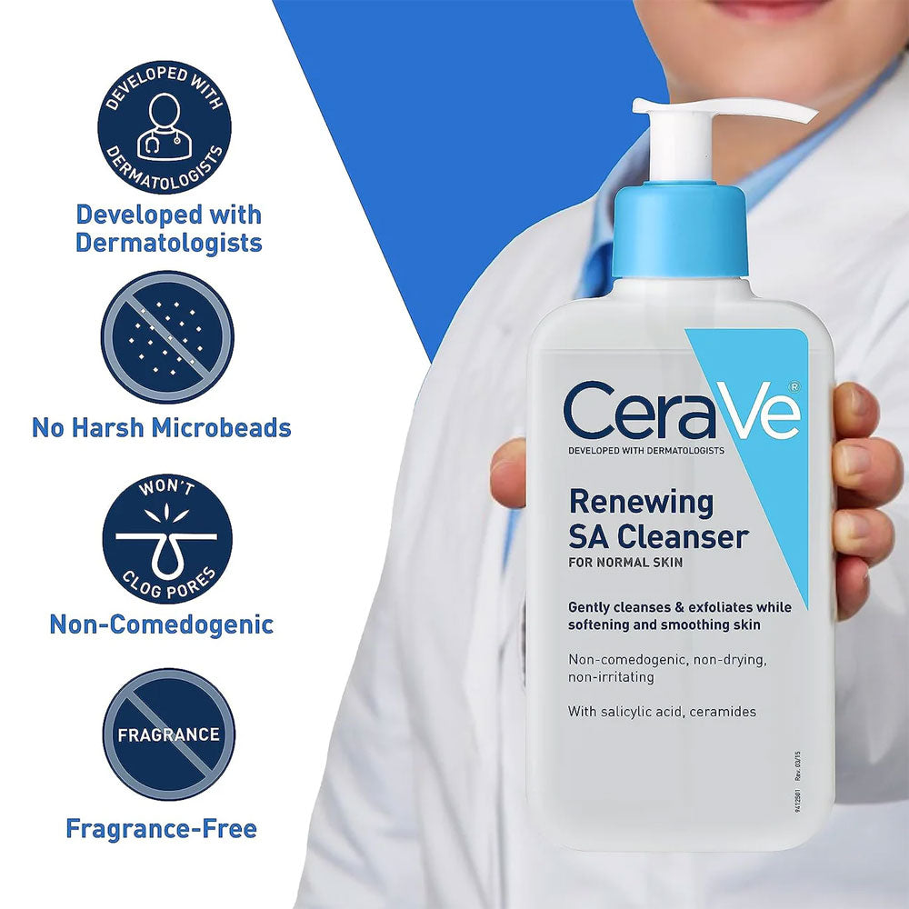 CeraVe Renewing SA Cleanser For Normal Skin - 473ml