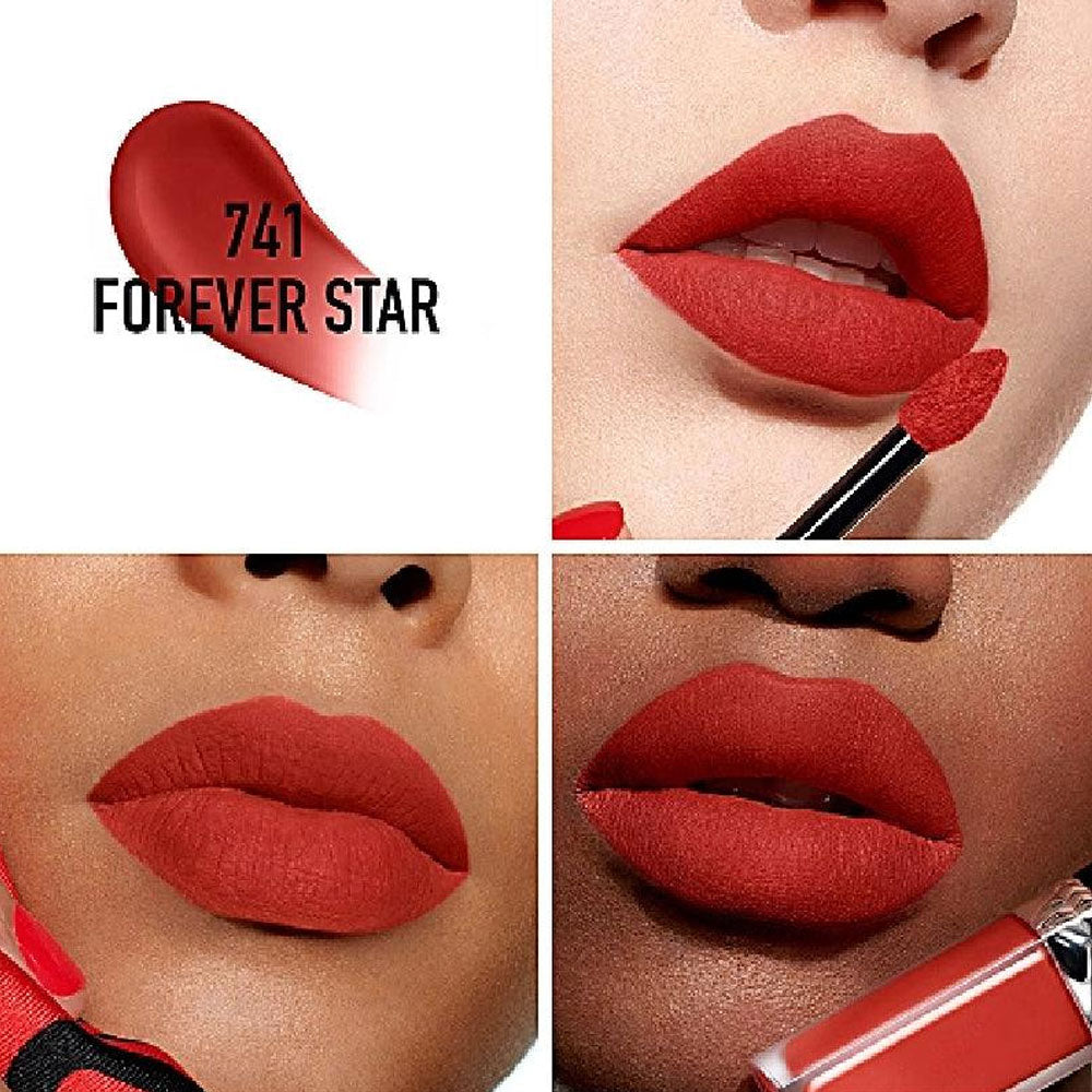 Christian Dior Ladies Rouge Dior Forever Liquid Matte Lipstick - 741 Forever Star