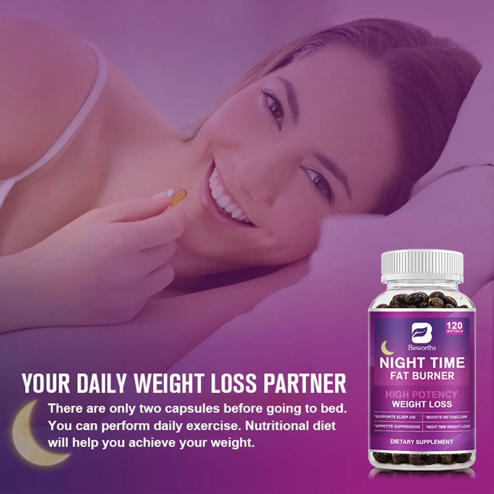 Night Time Fat Burner Weight Loss - 120 Capsule