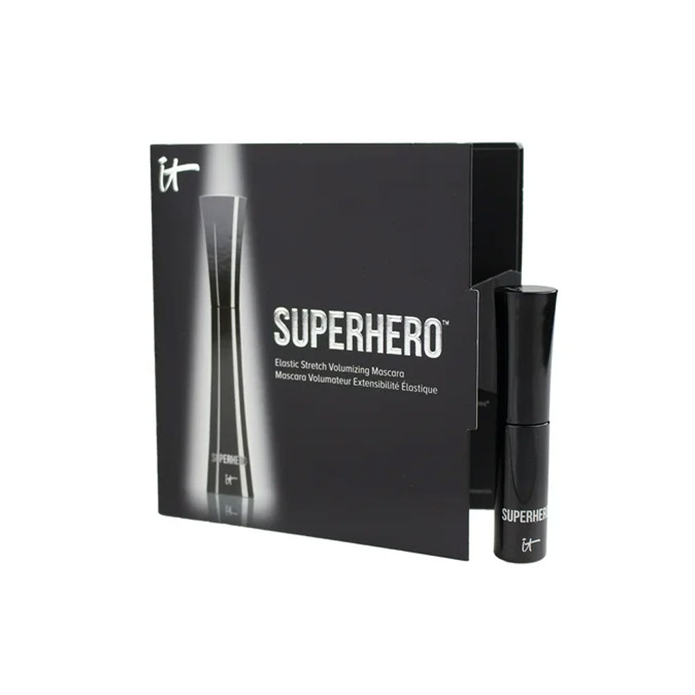 it Cosmetics Superhero Elastic Stretch Volumizing Mascara  Super Black -  Trave