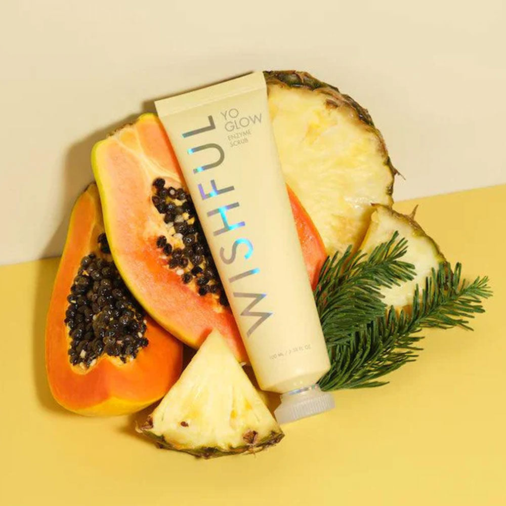 Wishful  Yo Glow AHA & BHA Facial Enzyme Scrub - 100ml