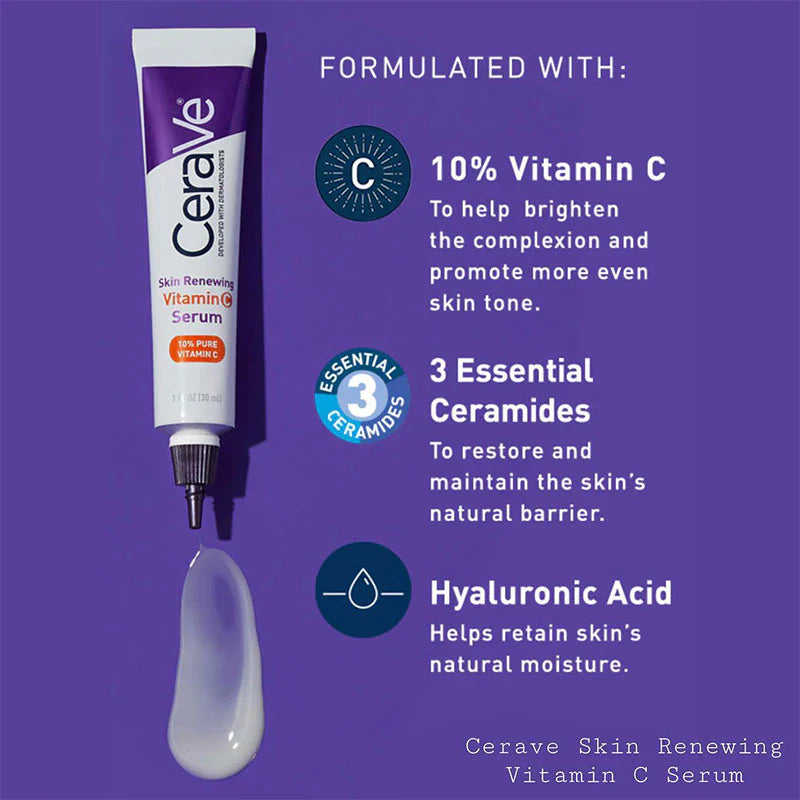 CeraVe Skin Renewing Vitamin C Serum, 30ml