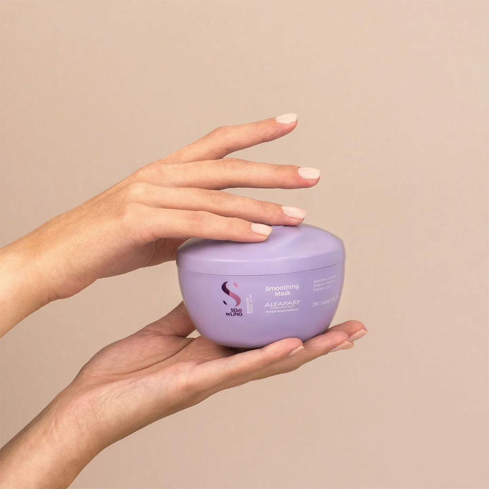 Alfaparf Semi di Lino Smoothing Hair Mask for Frizzy Hair 200ML