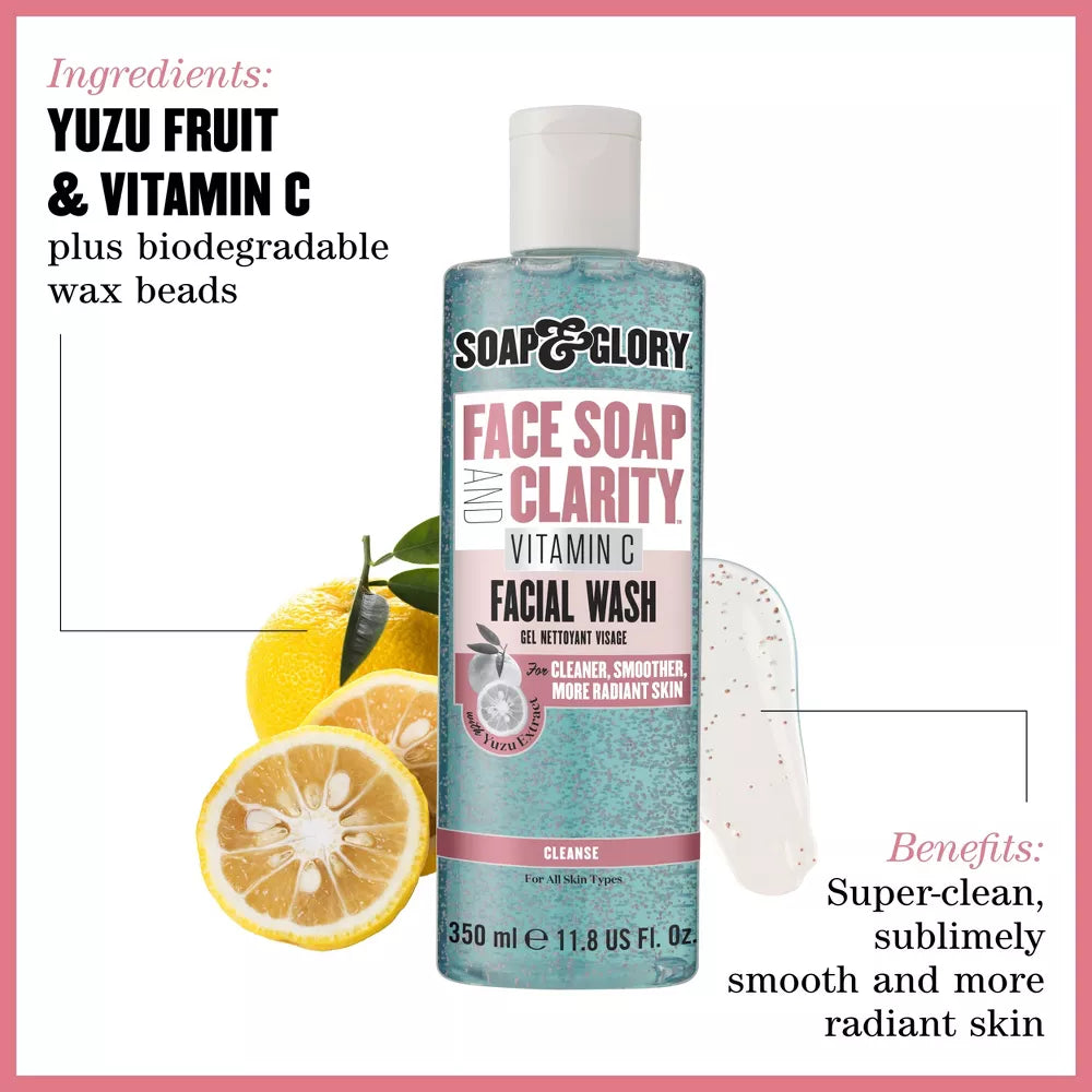Soap & Glory Face Soap & Clarity Vitamin C Facial Wash 350 Ml