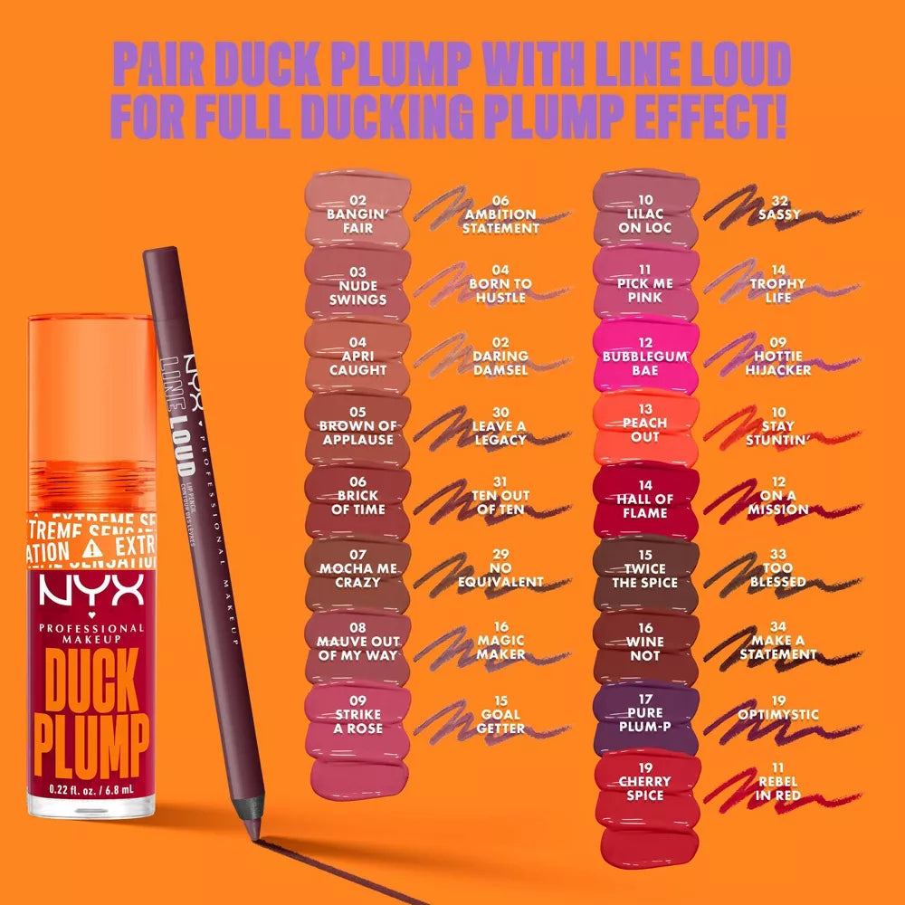 NYX - Duck Plump High Pigment Plumping Lip Gloss - 02 BANGIN BARE