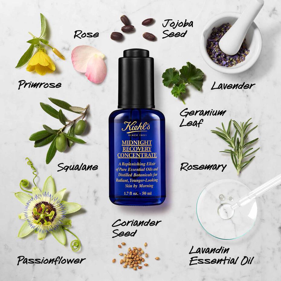 Kiehls- Midnight Recovery Concentrate Moisturizing Face Oil -  15ml