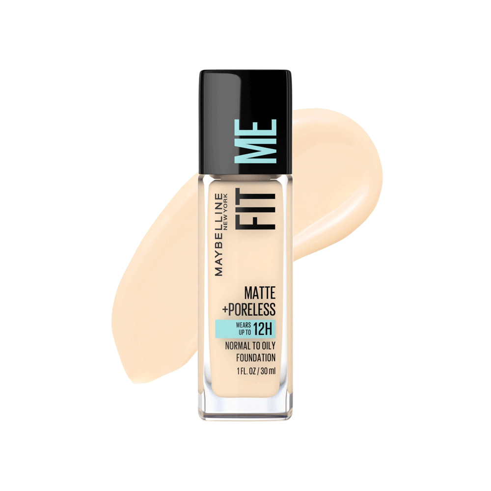 Maybelline New York Fit Me Matte + Poreless SPF 22 Foundation, 112 Natural Ivory -  30ml