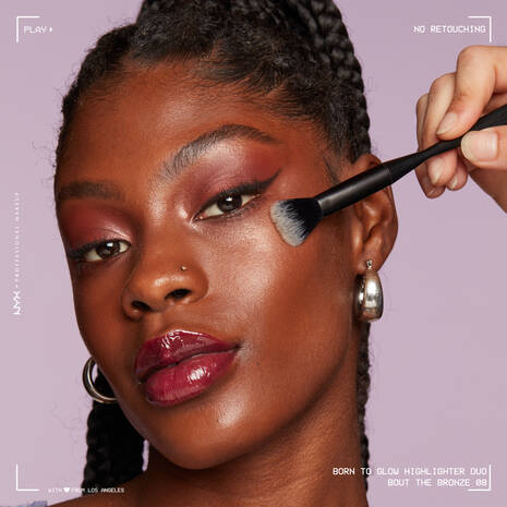 NYX Professional Makeup Born To Glow Icy Highlighter Duo The Bronze & Gem Strom