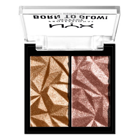 NYX Professional Makeup Born To Glow Icy Highlighter Duo The Bronze & Gem Strom