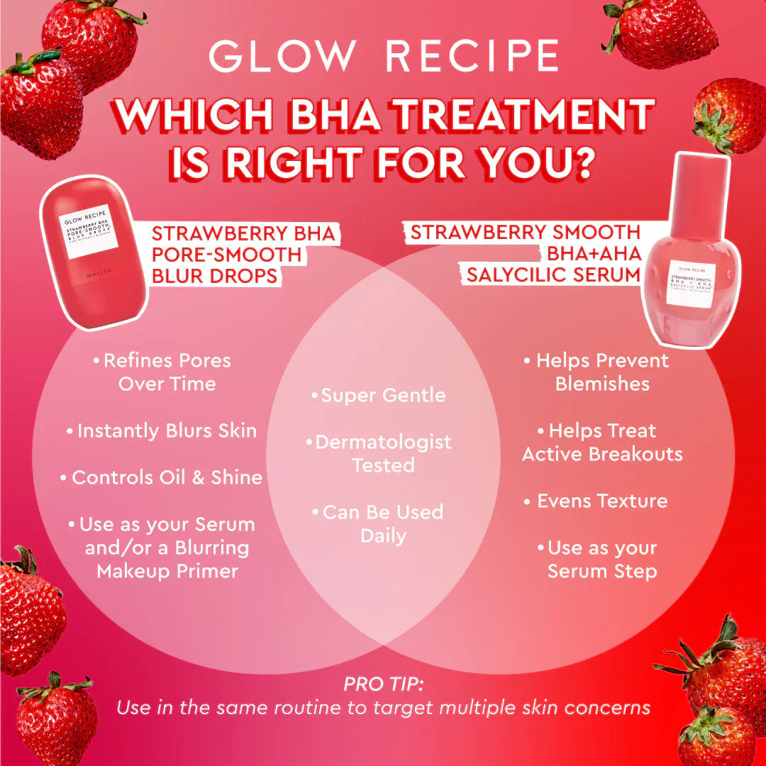 Glow Recipe Strawberry BHA Pore Smooth Blur Drops - 30ML