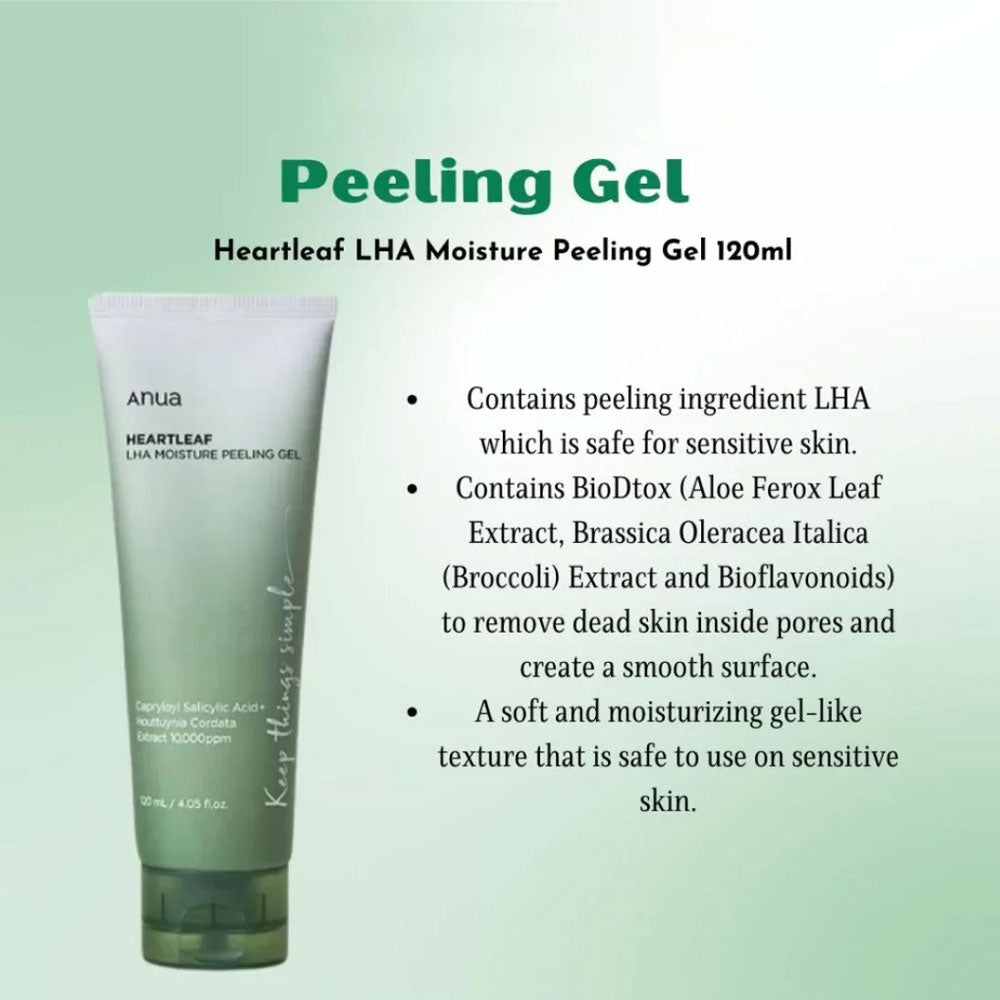 Anua - Heartleaf LHA Moisture Peeling Gel 120ml