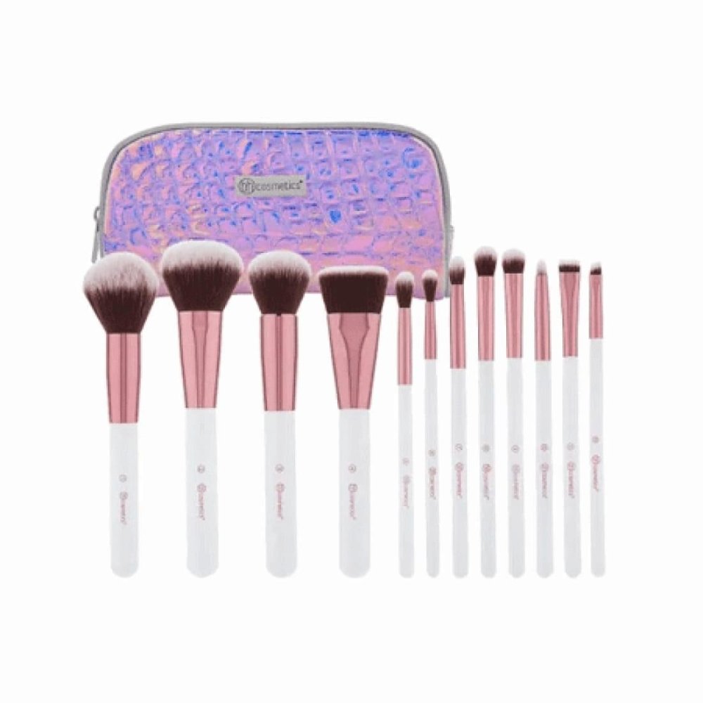 BH Cosmetics Crystal Quartz Brush Set - 12 Pieces