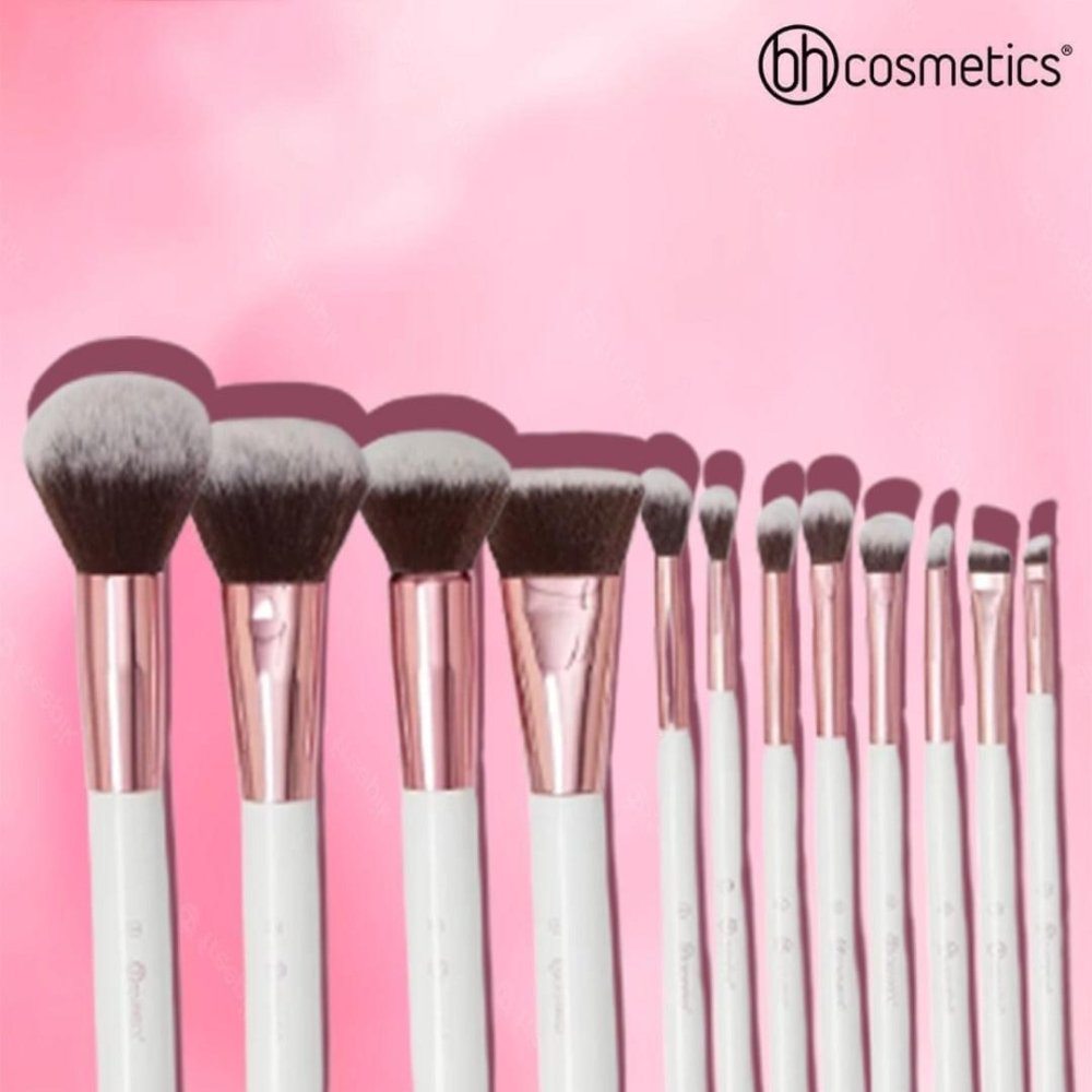 BH Cosmetics Crystal Quartz Brush Set - 12 Pieces