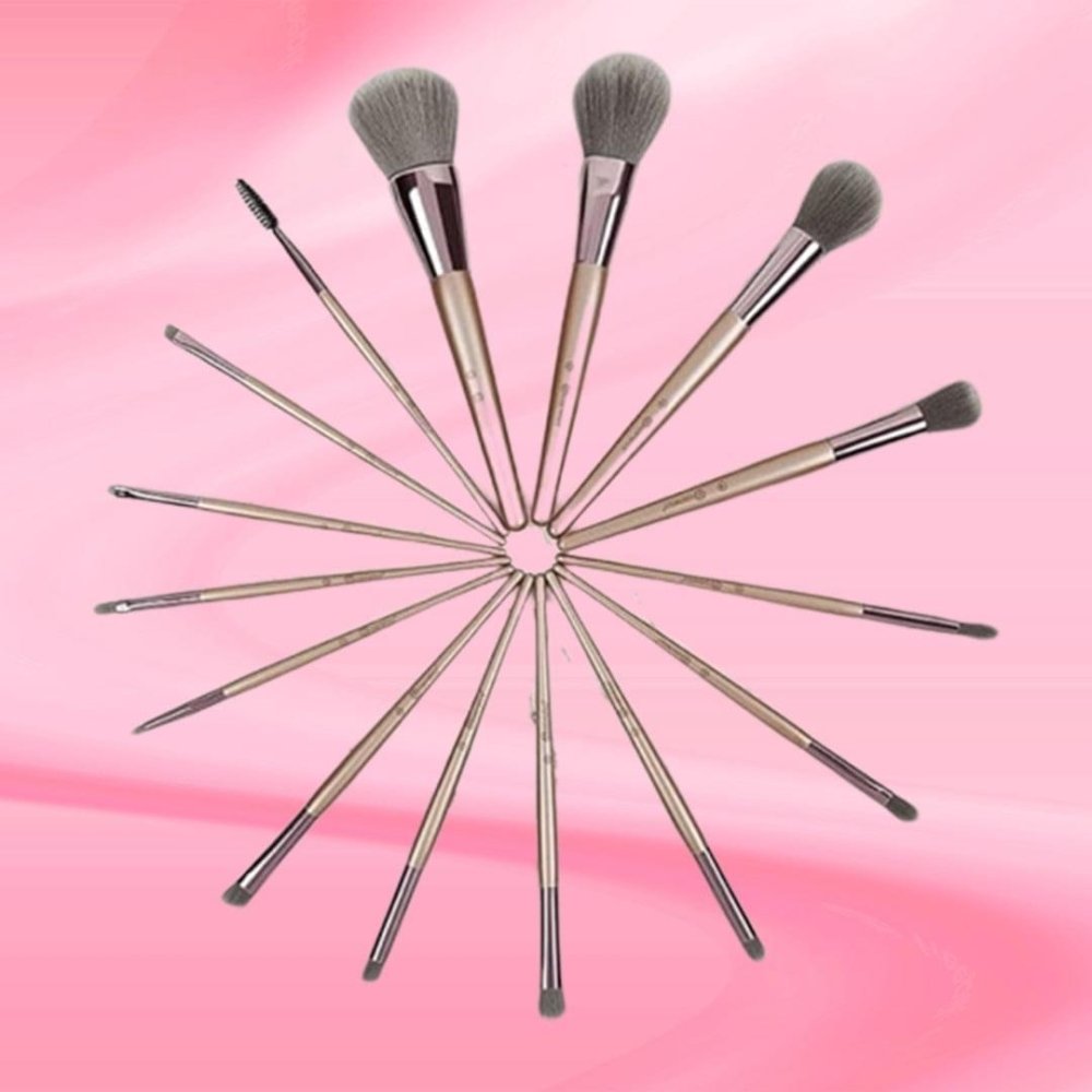 BH Cosmetics Lavish Elegance Brush Set - 15 Pieces with Cosmetic Bag