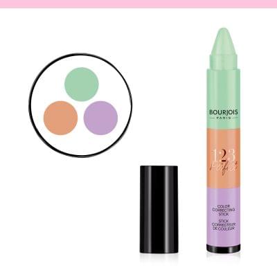 BOURJOIS 123 Perfect Color Correcting Stick Creamy Concealer - 3 Colours