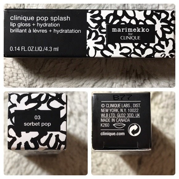 Clinique Acqua Gloss Pop Splash Lip Gloss  -Sorbet Pop 03