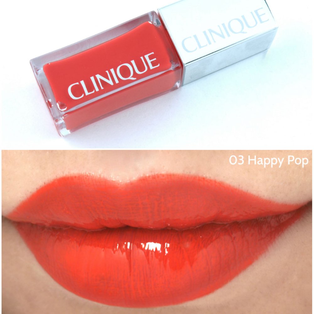 Clinique - Clinique Pop Lacquer Lip Colour + Primer - 03 Happy Pop
