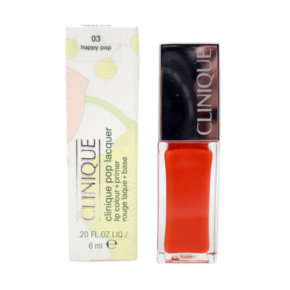 Clinique - Clinique Pop Lacquer Lip Colour + Primer - 03 Happy Pop