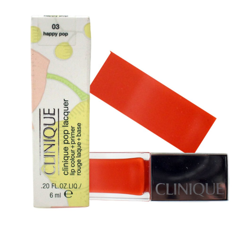 Clinique - Clinique Pop Lacquer Lip Colour + Primer - 03 Happy Pop
