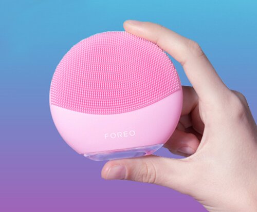FOREO LUNA mini 3 Smart Facial Cleansing Massager Pearl Pink