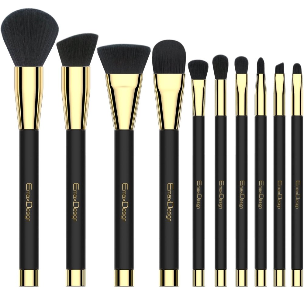 EmaxDesign 10-Piece Professional Makeup Brush Set